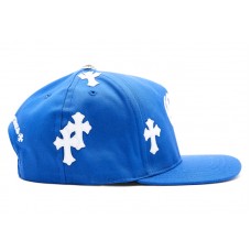 Chrome Hearts Cross Patch Baseball Hat Blue