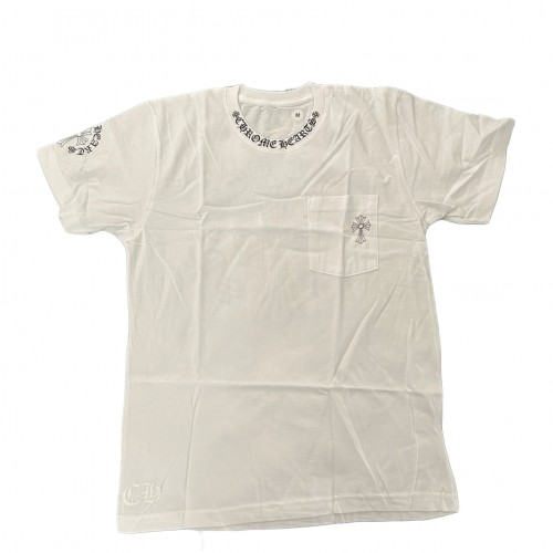 Оригинальный шмот Chrome Hearts Cross Short Sleeve Pocket T-shirt White