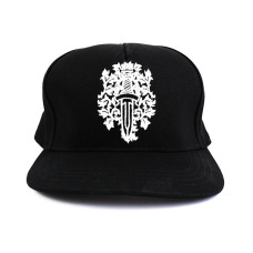 Chrome Hearts Dagger Denim Baseball Hat Black/White