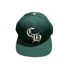 Chrome Hearts Essentials LA Exclusive Baseball Wool Cap Forest Green