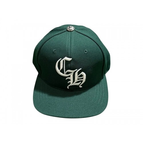 Chrome Hearts Essentials LA Exclusive Baseball Wool Cap Forest Green