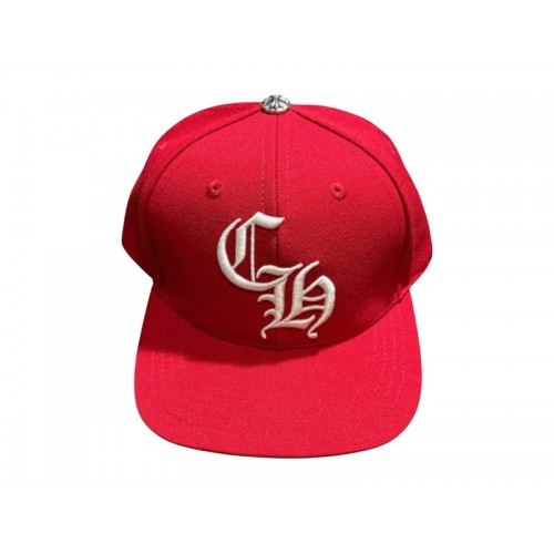 Chrome Hearts Essentials LA Exclusive Baseball Wool Cap Red