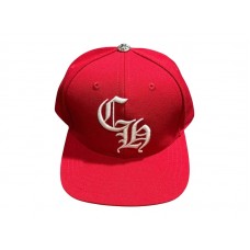 Chrome Hearts Essentials LA Exclusive Baseball Wool Cap Red