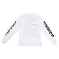 Chrome Hearts Eye Chart Dagger Longsleeve T-shirt White/Pink