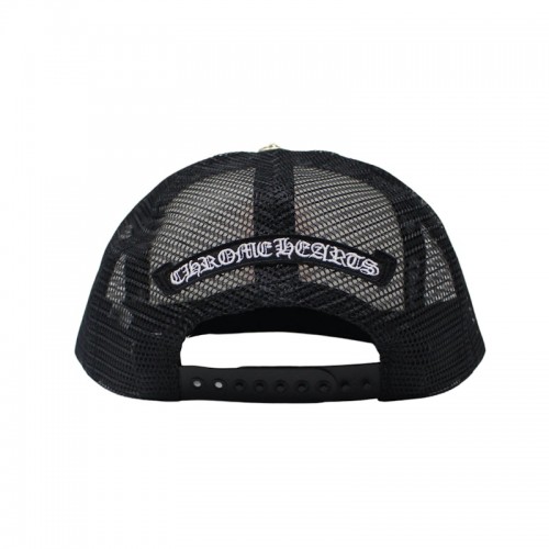 Chrome Hearts Eyechart Trucker Hat Black/White/Red