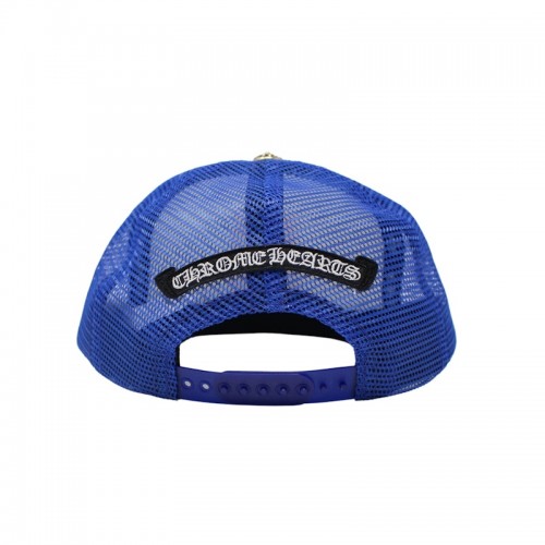 Chrome Hearts Eyechart Trucker Hat Blue/White/Red