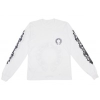 Chrome Hearts Floral Horseshoe L/S T-shirt White