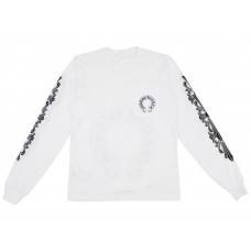 Chrome Hearts Floral Horseshoe L/S T-shirt White