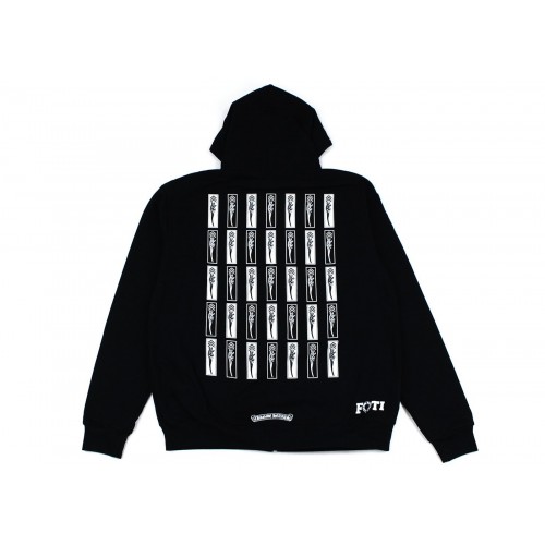 Оригинальный шмот Chrome Hearts Foti Jarvis Block Zip Hoodie Black