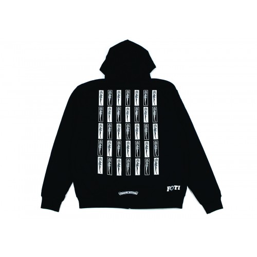 Оригинальный шмот Chrome Hearts Foti Jarvis Block Zip Up Hoodie Black