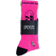 Chrome Hearts Foti Socks (3 pack) Neon Pink/Yellow/Green
