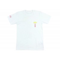 Chrome Hearts Gradient Logo T-shirt White/Yellow/Orange