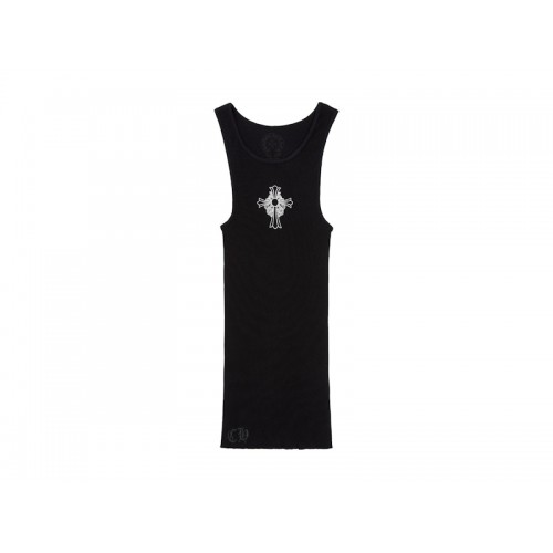 Chrome Hearts Hairy Cross Rib Tank Black