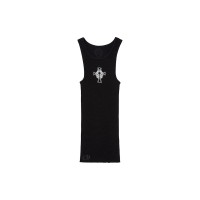 Chrome Hearts Hairy Cross Rib Tank Black