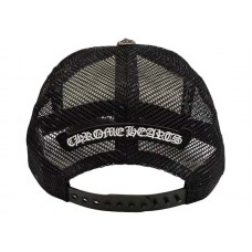 Chrome Hearts Hollywood Cross King Taco Trucker Cap Black/White
