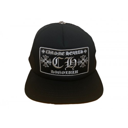Chrome Hearts Honolulu Exclusive CH Trucker Hat Black/black