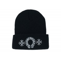 Chrome Hearts Horse Shoe Beanie Black
