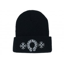 Chrome Hearts Horse Shoe Beanie Black