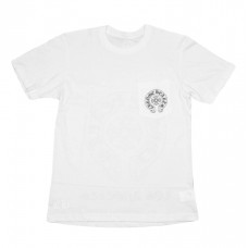 Chrome Hearts Horse Shoe Logo Pocket T-Shirt White