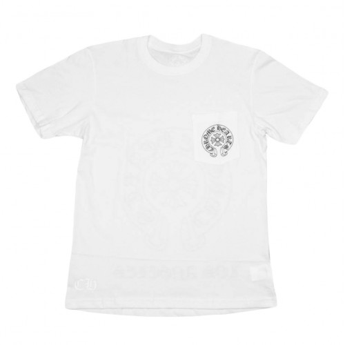 Оригинальный шмот Chrome Hearts Horse Shoe Logo Pocket T-Shirt White