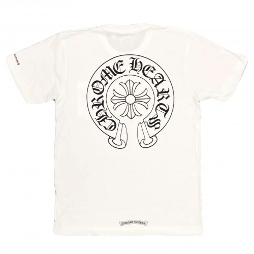 Оригинальный шмот Chrome Hearts Horse Shoe Logo Pocket T-Shirt White