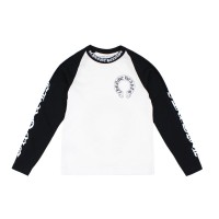 Chrome Hearts Horseshoe Baseball Shirt White/Black
