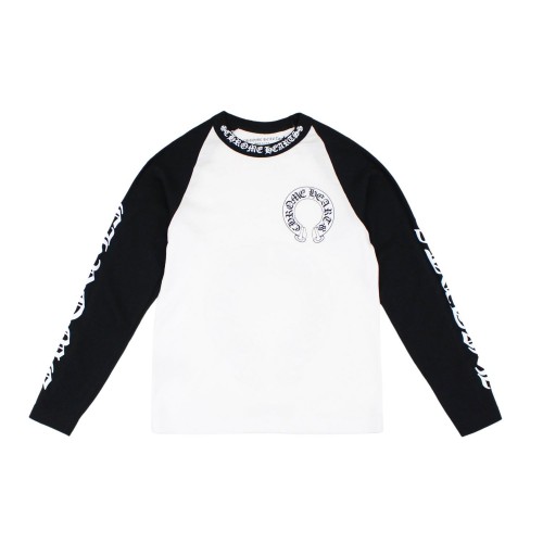 Оригинальный шмот Chrome Hearts Horseshoe Baseball Shirt White/Black