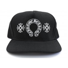 Chrome Hearts Horseshoe Denim Baseball Hat Black