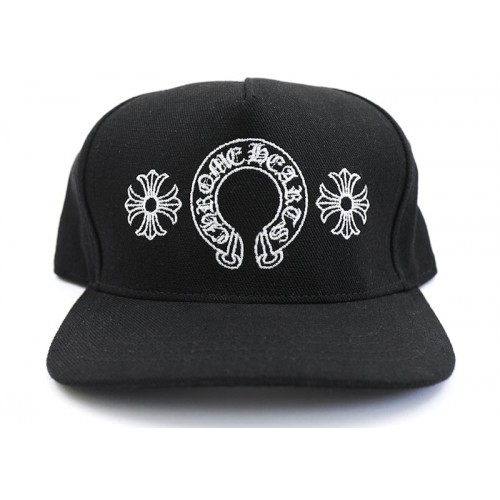 Chrome Hearts Horseshoe Denim Baseball Hat Black