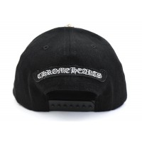 Chrome Hearts Horseshoe Denim Baseball Hat Black