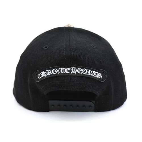 Chrome Hearts Horseshoe Denim Baseball Hat Black