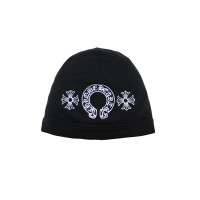 Chrome Hearts Horseshoe Skull Cap Beanie Black