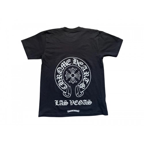 Chrome Hearts Las Vegas Exclusive Horseshoe Logo Pocket T-Shirt Black