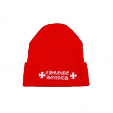Chrome Hearts Logo Beanie Red
