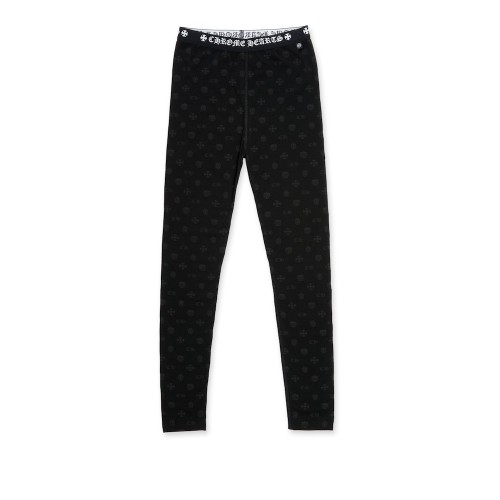 Chrome Hearts Logo Leggings Black/Grey Multilogo