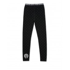 Chrome Hearts Logo Leggings Black/Grey Multilogo