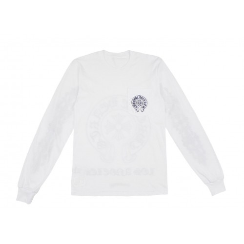 Оригинальный шмот Chrome Hearts Los Angeles Excluisve L/S T-shirt White
