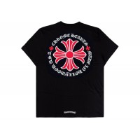 Chrome Hearts Made In Hollywood Plus Cross T-shirt Black/Red