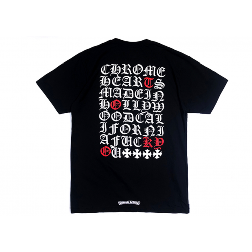 Оригинальный шмот Chrome Hearts Made In Hollywood T-Shirt Black/White/Red