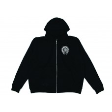 Chrome Hearts Malibu Exclusive Horse Shoe Zip Up Hoodie Black