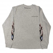 Chrome Hearts Matty Boy Brain L/S T-shirt Heather Grey