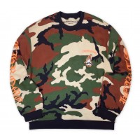 Chrome Hearts Matty Boy Caution Crewneck Camo