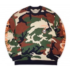 Chrome Hearts Matty Boy Caution Crewneck Camo