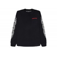Chrome Hearts Matty Boy Flower Chomper L/S T-Shirt Black