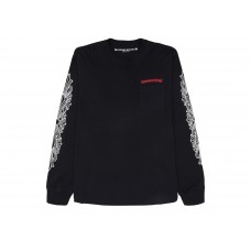 Chrome Hearts Matty Boy Flower Chomper L/S T-Shirt Black