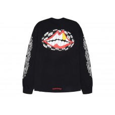 Chrome Hearts Matty Boy Flower Chomper L/S T-Shirt Black