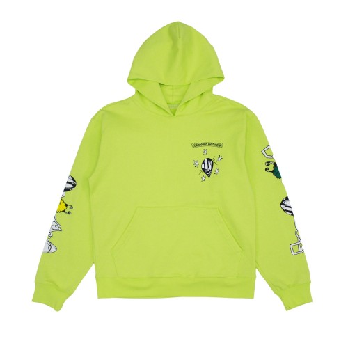 Оригинальный шмот Chrome Hearts Matty Boy Link Hoodie Lime Green