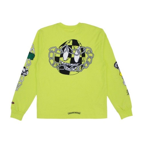 Оригинальный шмот Chrome Hearts Matty Boy Link L/S T-shirt Lime Green