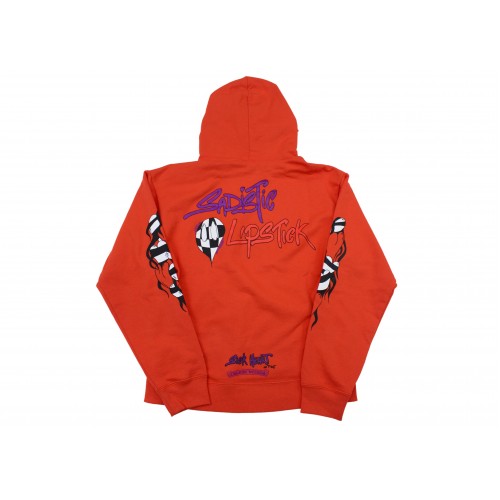 Оригинальный шмот Chrome Hearts Matty Boy Sadistic Lipstick Hoodie Red