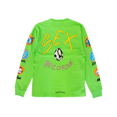 Оригинальный шмот Chrome Hearts Matty Boy Sex Records L/S T-shirt Citrus